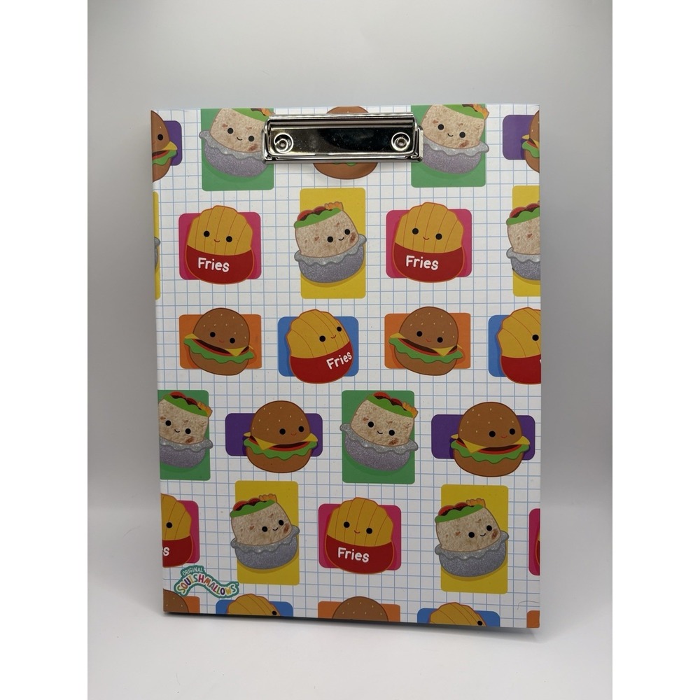 Squishmallows Clipboard Folder & Notepad (2 Pocket Folders) School 12.5 " X 9.5"